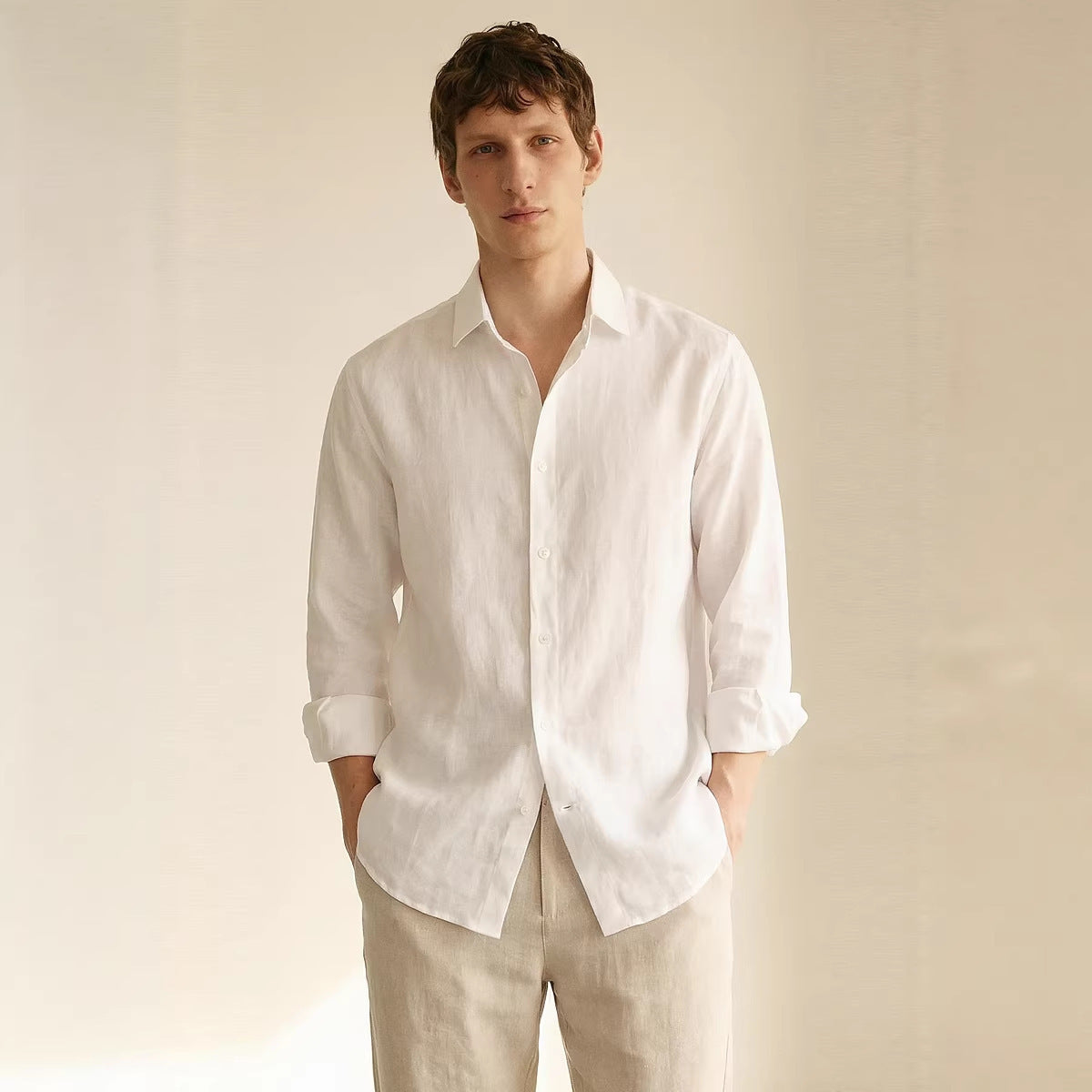 Linen Long-Sleeved Shirt