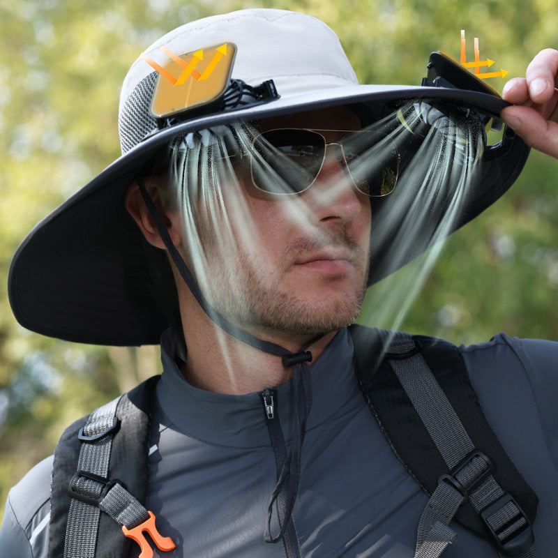 Solar Fan Hat — Stay Cool Anywhere, Powered by the Sun