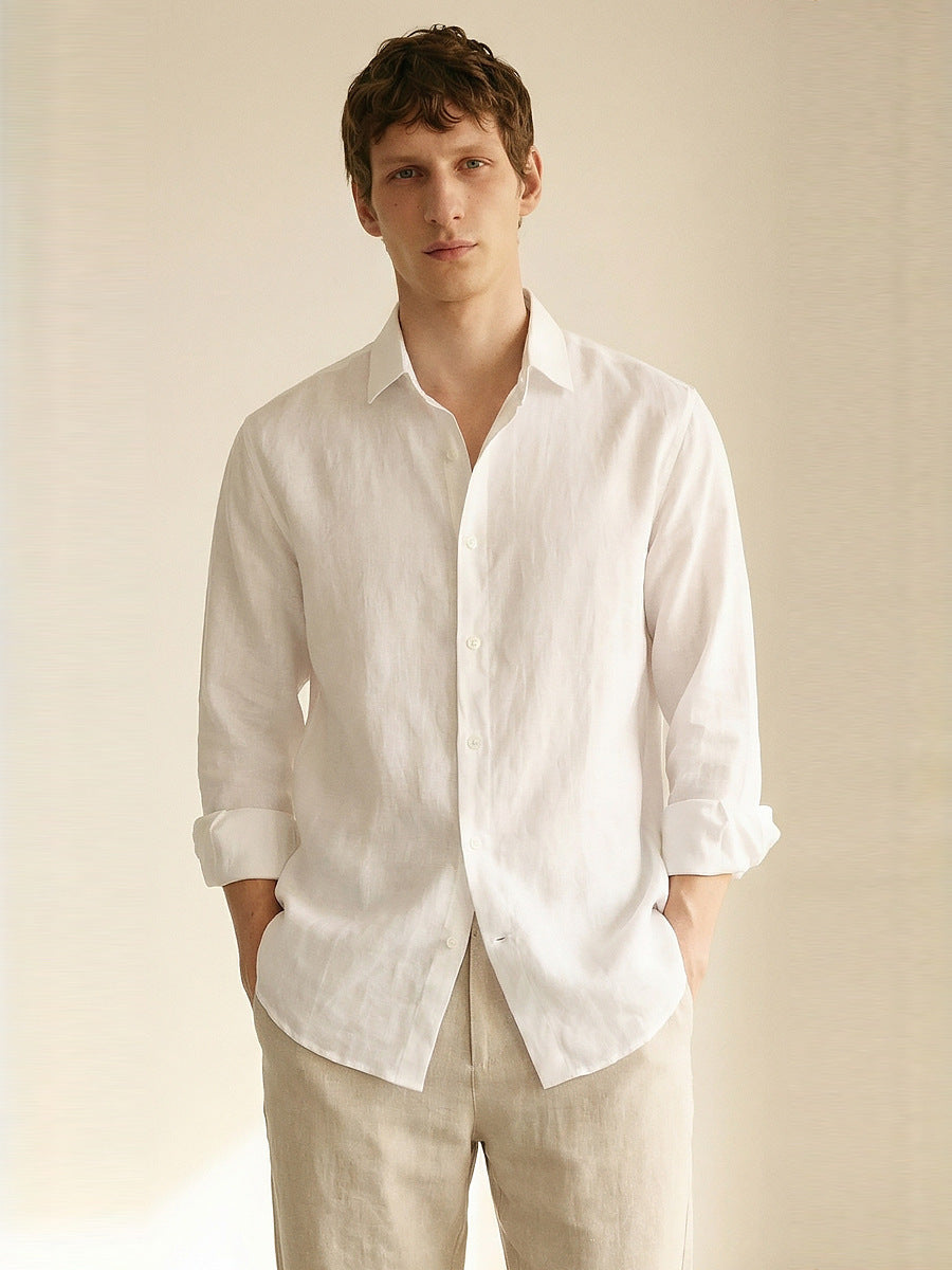 Linen Long-Sleeved Shirt