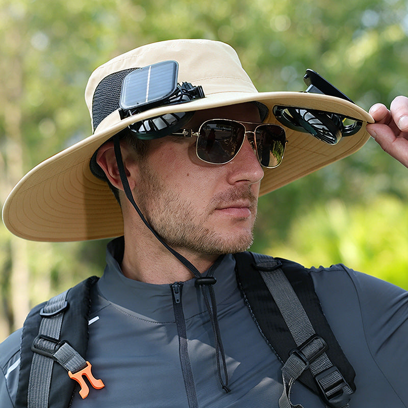 Solar Fan Hat — Stay Cool Anywhere, Powered by the Sun