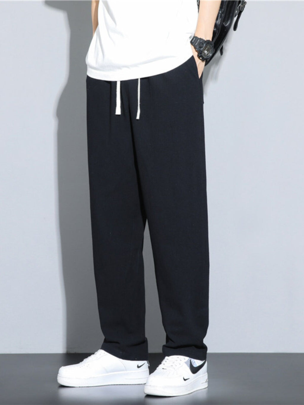 Mens Casual Straight Leg Pants