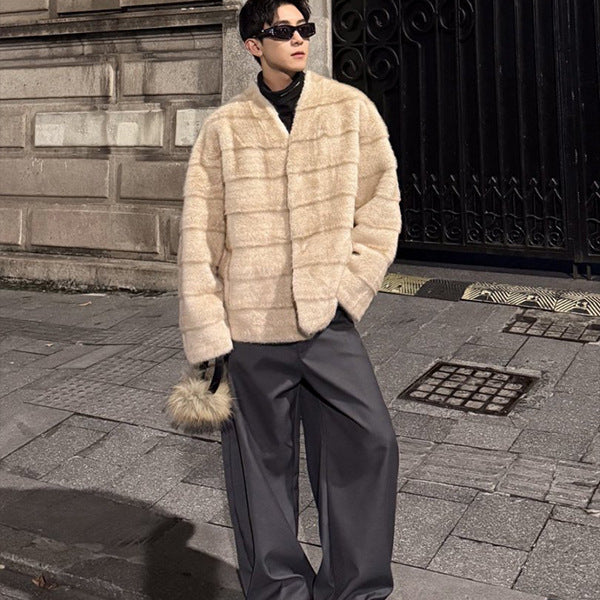 Korean Style Mink Velvet Fur Short Coat