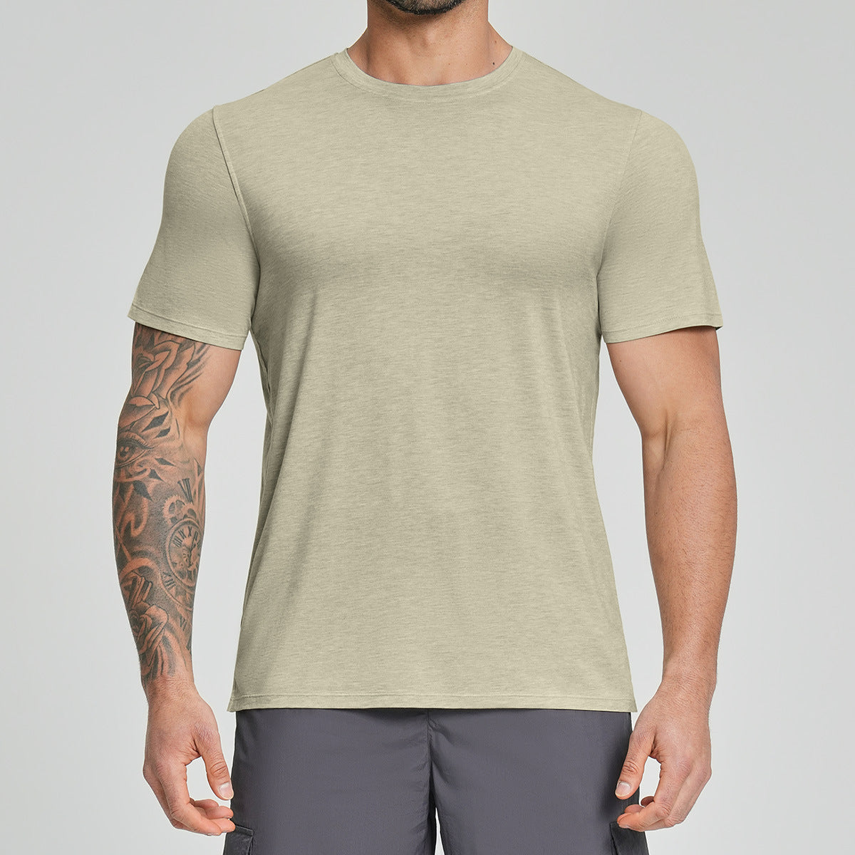 Mens Lyocell Merino Wool Blend T-Shirt