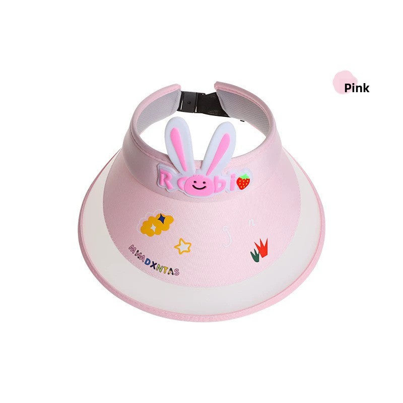 children's sun hat with built-in charging fan