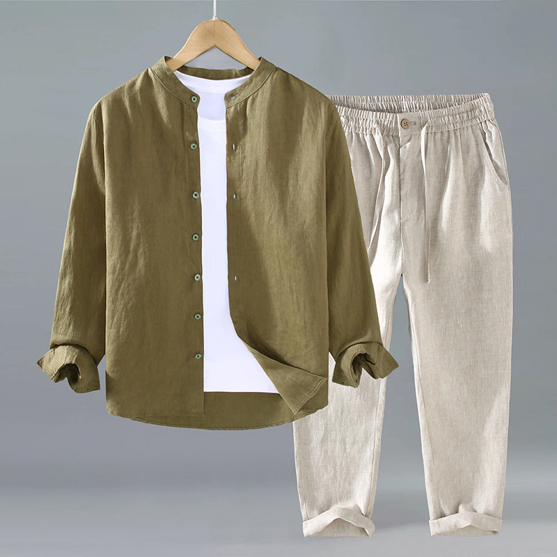 Linen Relaxed Fit Two-Piece Suit