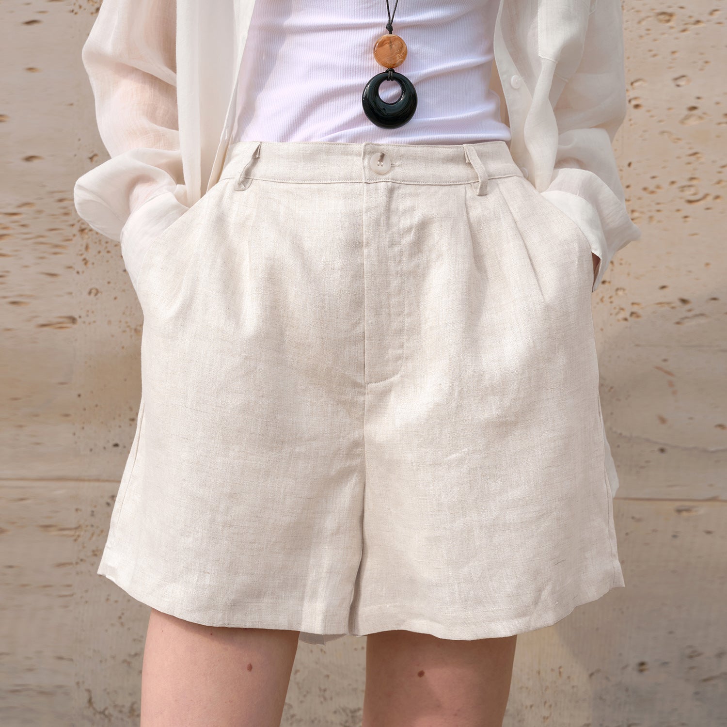Women's Linen Casual Shorts