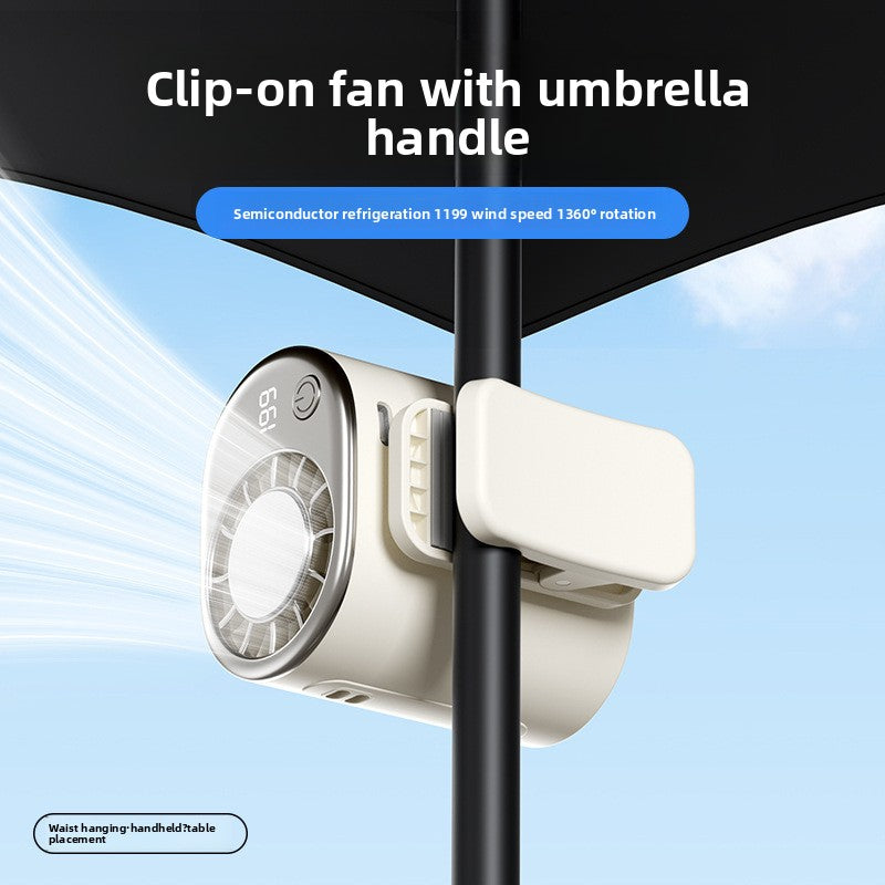 clip-on mini fan umbrella