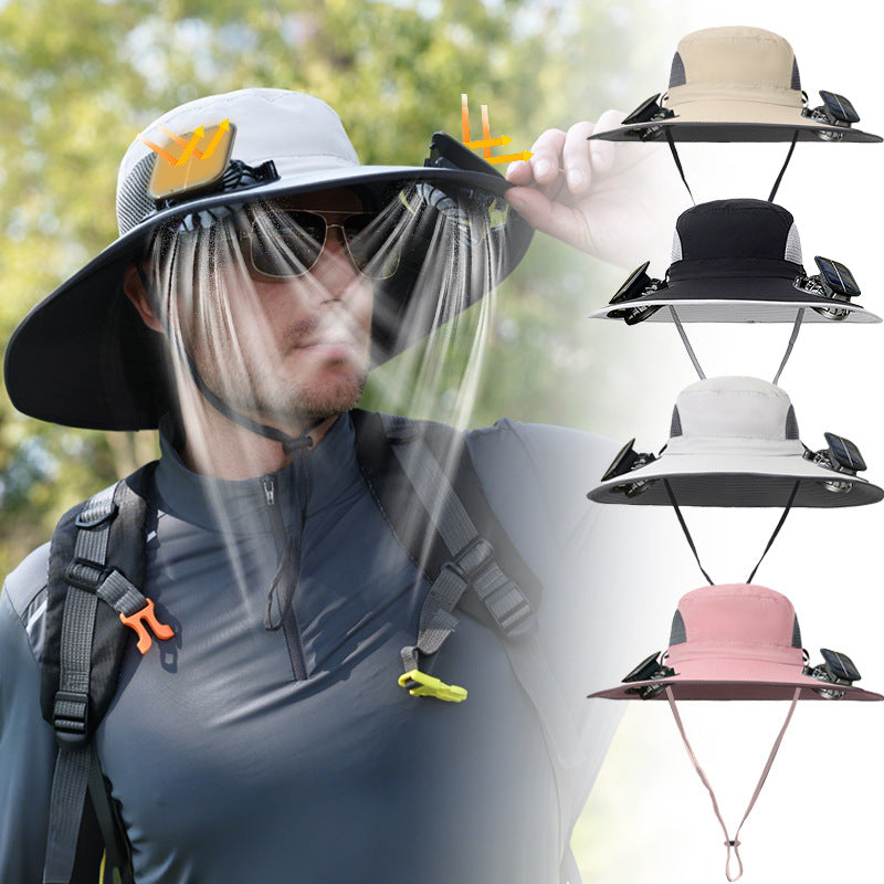 Solar Fan Hat — Stay Cool Anywhere, Powered by the Sun