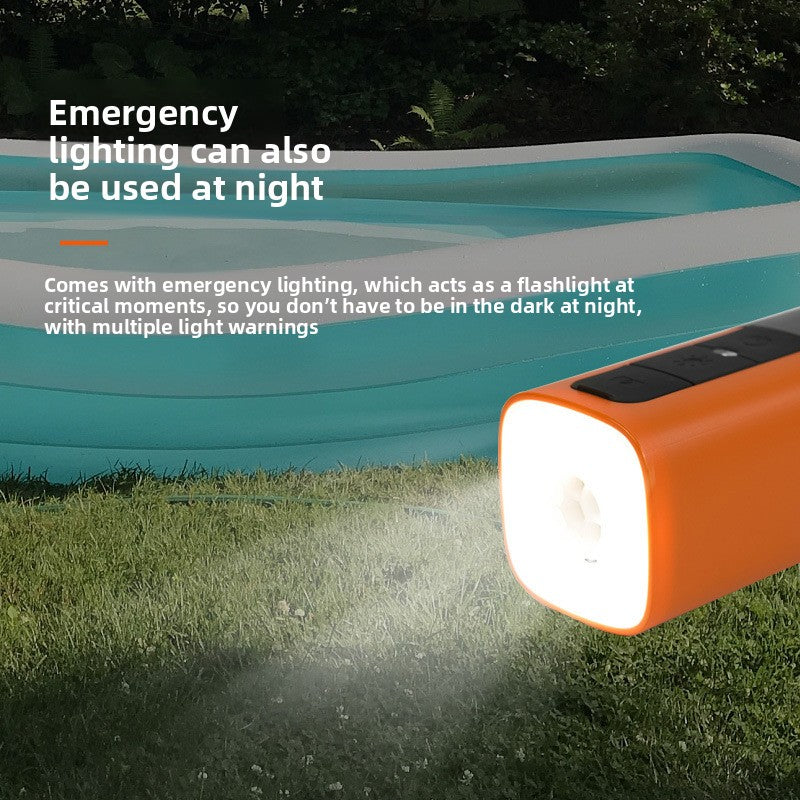 multifunctional portable air pump with led light