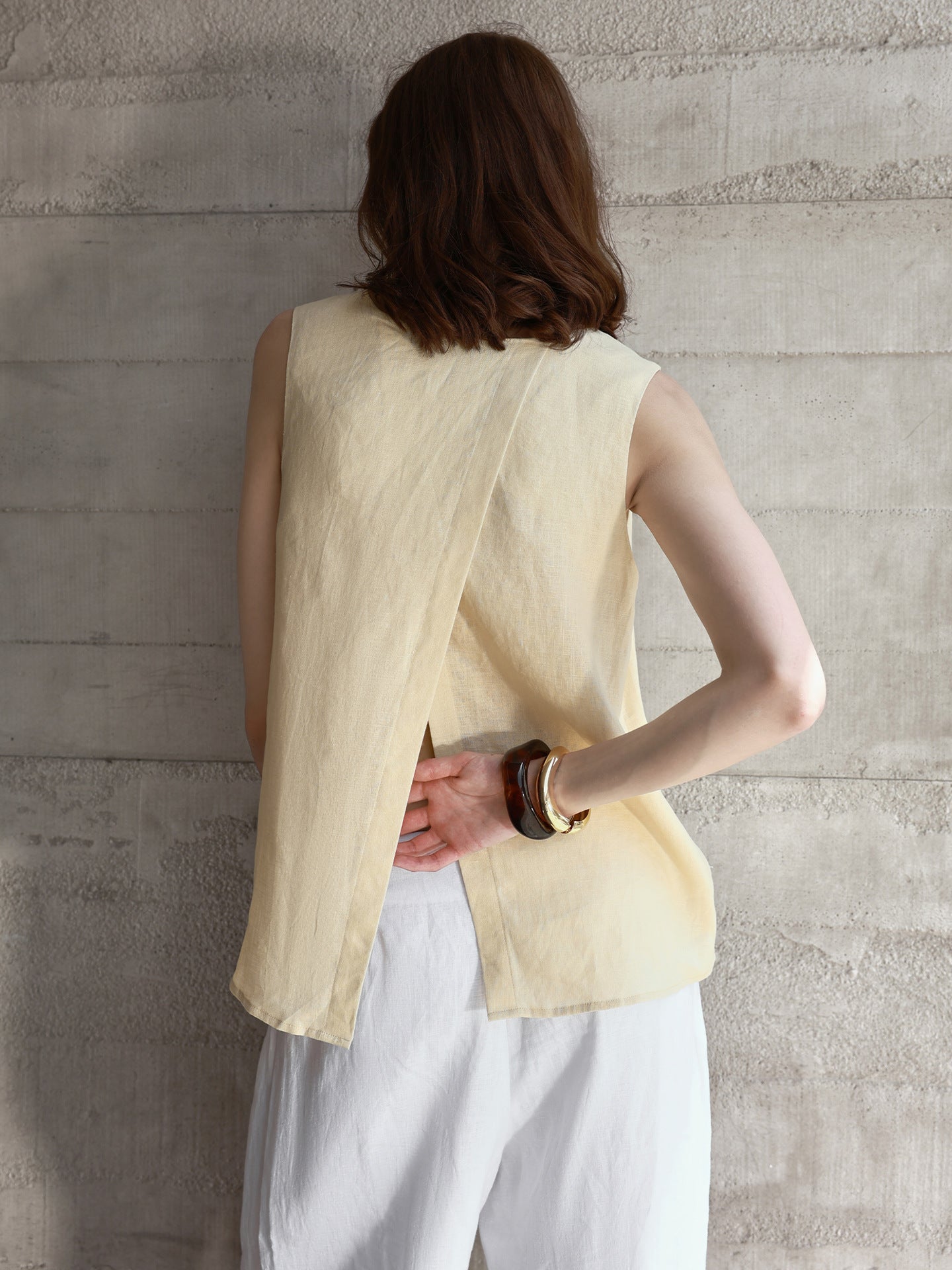 Women's Linen Sleeveless Vest