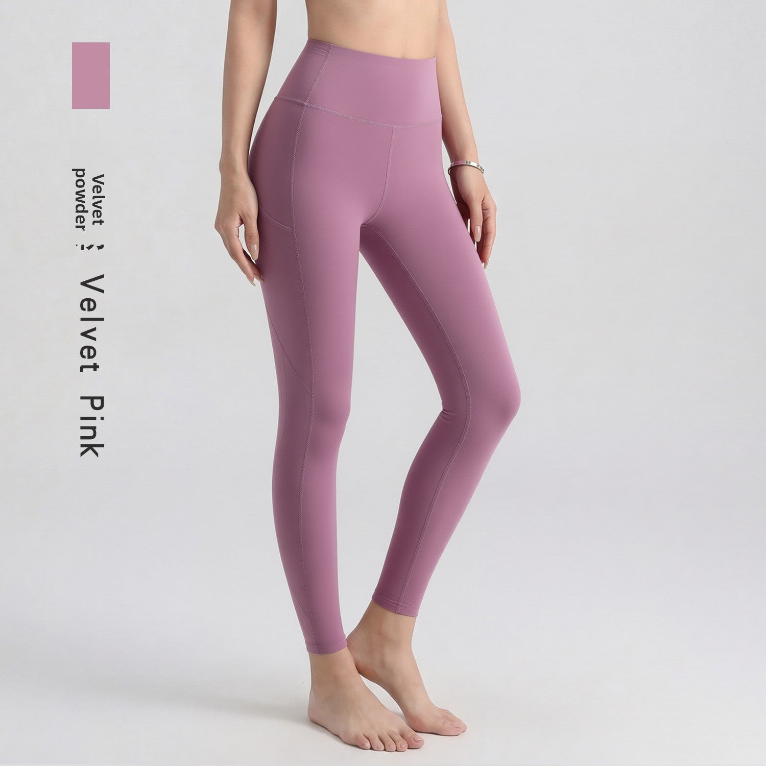 High Waist Yoga Pants with Side Pockets