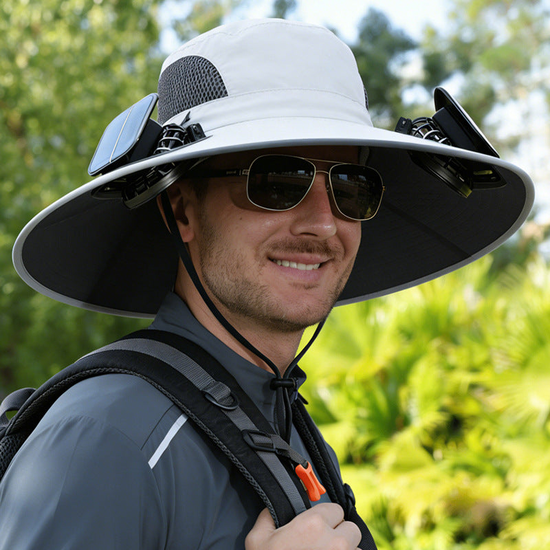 Solar Fan Hat — Stay Cool Anywhere, Powered by the Sun