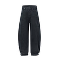 Loose Straight Washed Jeans