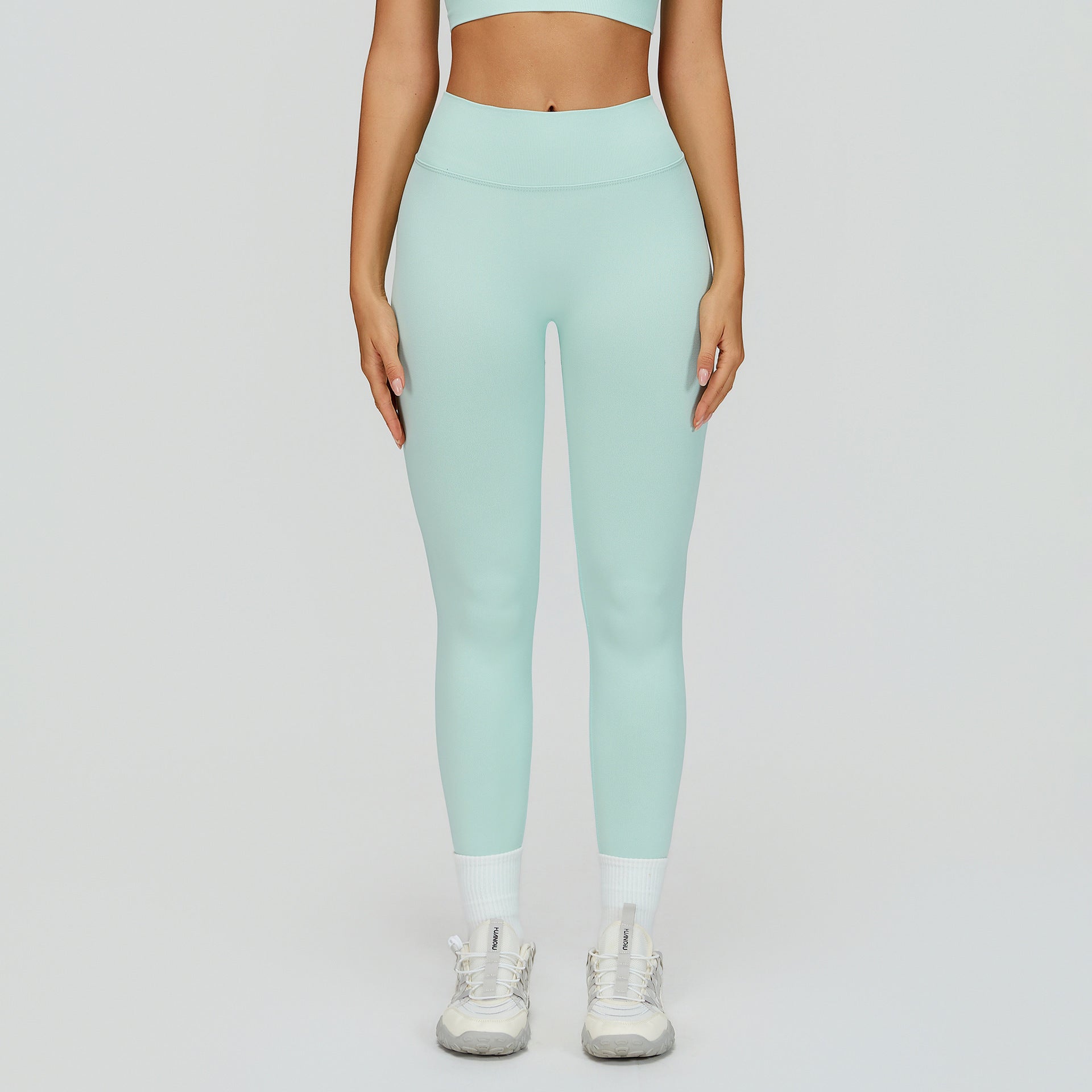Seamless Yoga Pants with V-Shape Design