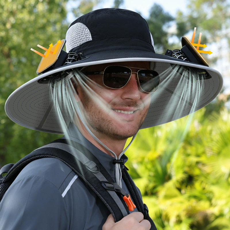 Solar Fan Hat — Stay Cool Anywhere, Powered by the Sun