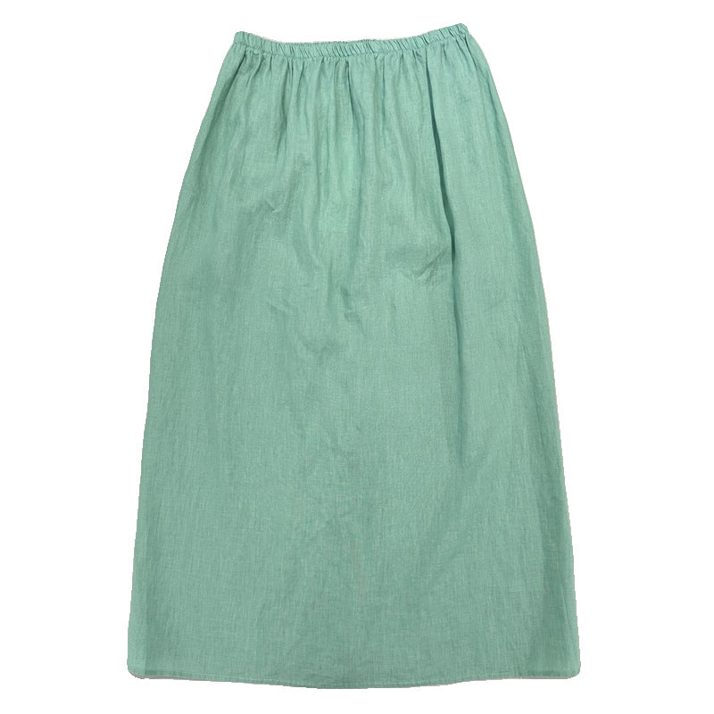 Relaxed Linen Skirt for Women