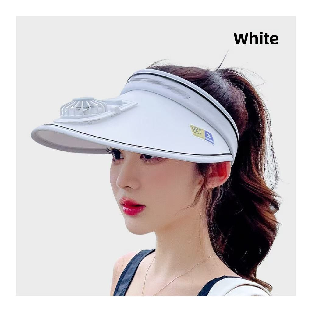 usb charging fan sun hat