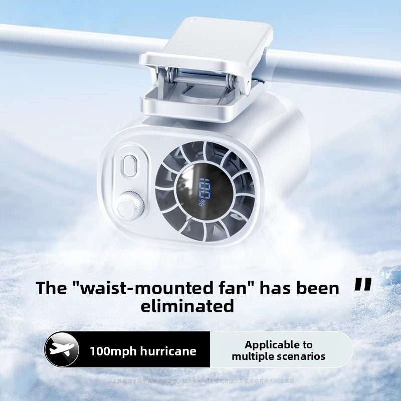 usb rechargeable clip-on fan with adjustable speeds
