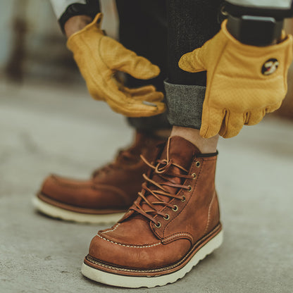 Mens Retro Leather Work Boots