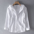 Hooded Linen Shirt