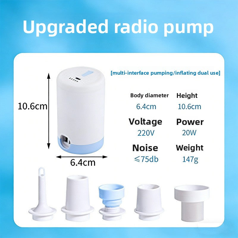 Wireless Rechargeable Air Pump for Inflation and Deflation