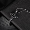 Retro Cross Hollow Necklace