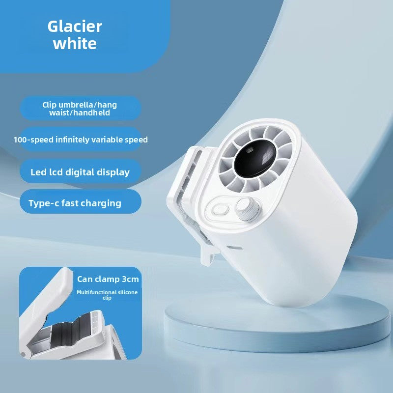 usb rechargeable clip-on fan with adjustable speeds
