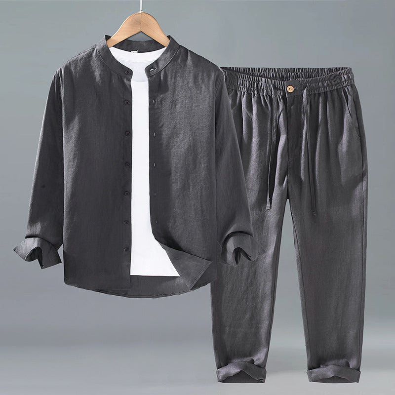 Linen Relaxed Fit Two-Piece Suit