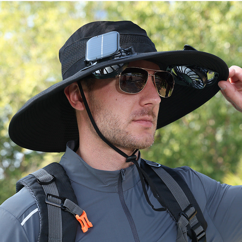 Solar Fan Hat — Stay Cool Anywhere, Powered by the Sun