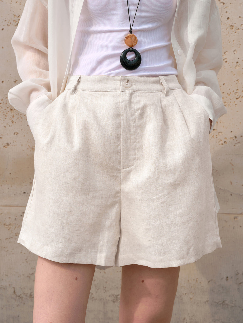 Women's Linen Casual Shorts