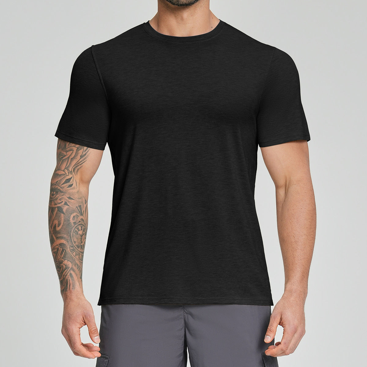 Mens Lyocell Merino Wool Blend T-Shirt