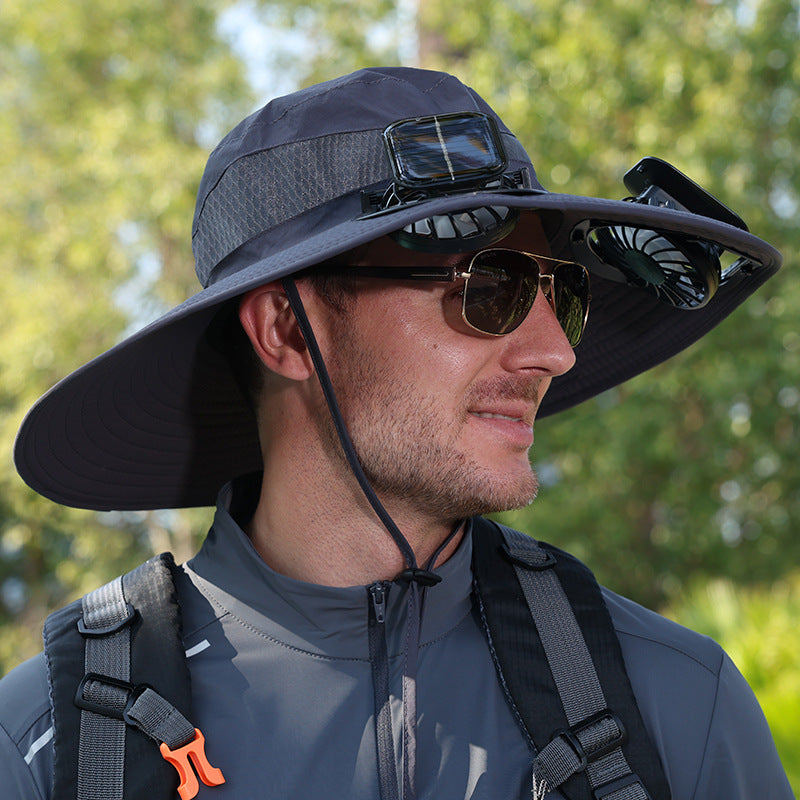 Solar Fan Hat — Stay Cool Anywhere, Powered by the Sun
