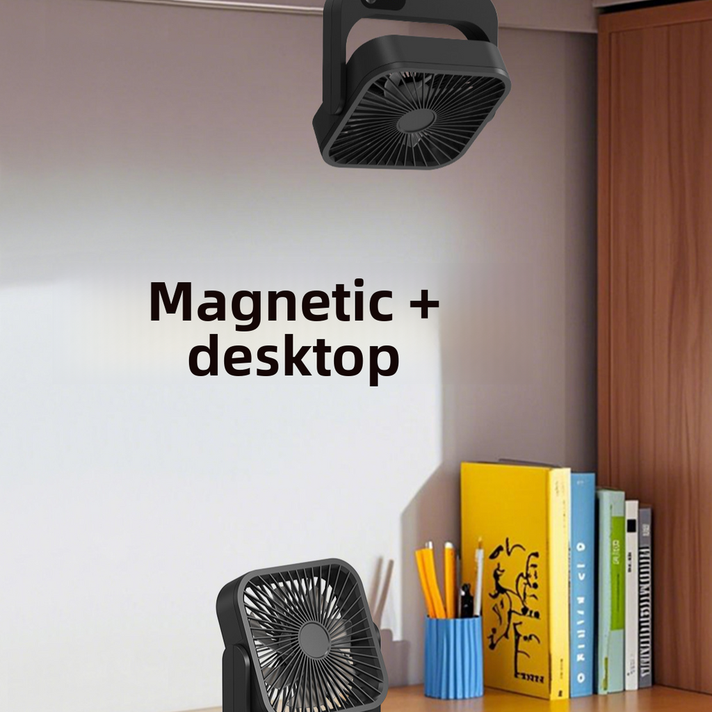 Magnetic USB Rechargeable Desk Fan
