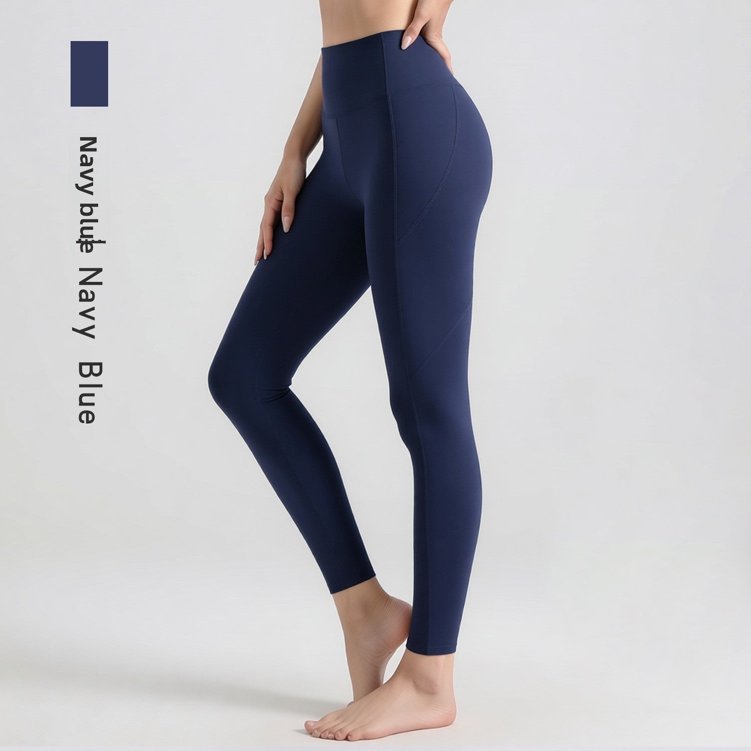 High Waist Yoga Pants with Side Pockets
