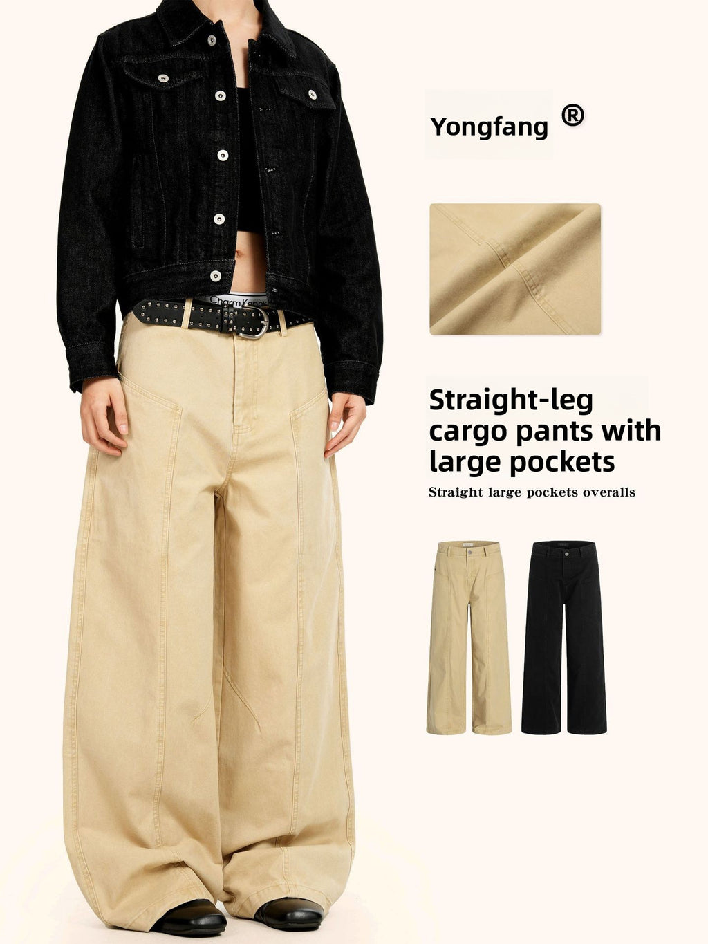 Retro Straight Leg Cargo Pants
