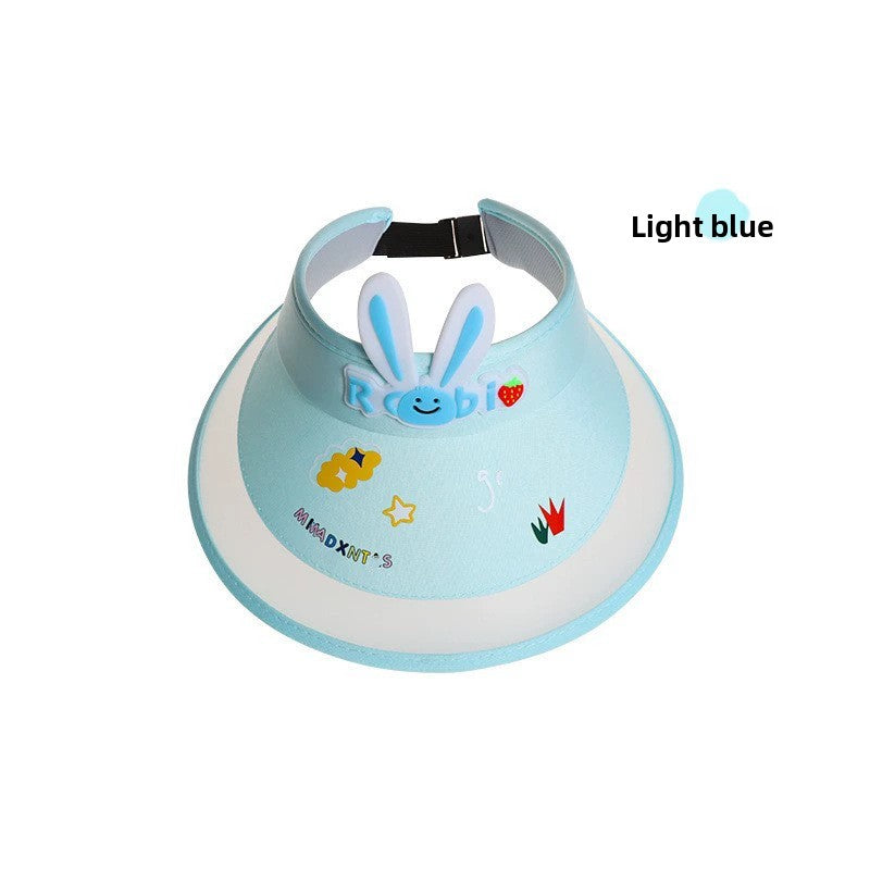 children's sun hat with built-in charging fan