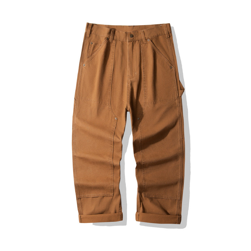 Workwear Canvas Trousers with Reinforced Knees