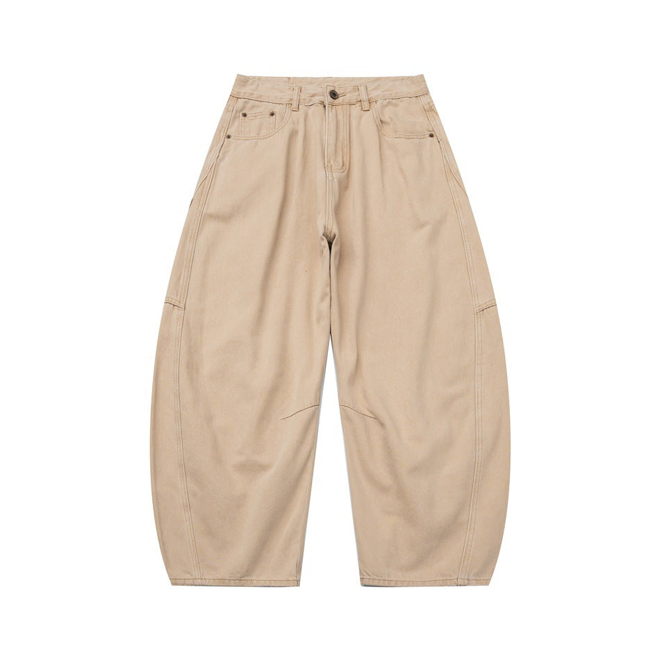 Men's Cotton Wide-Leg Work Pants