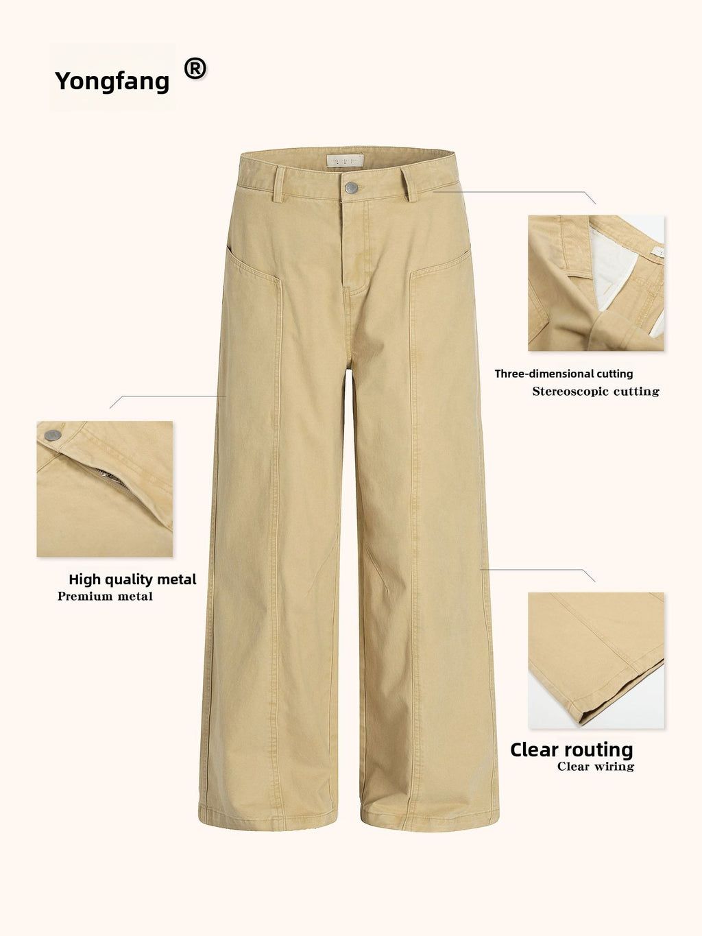 Retro Straight Leg Cargo Pants