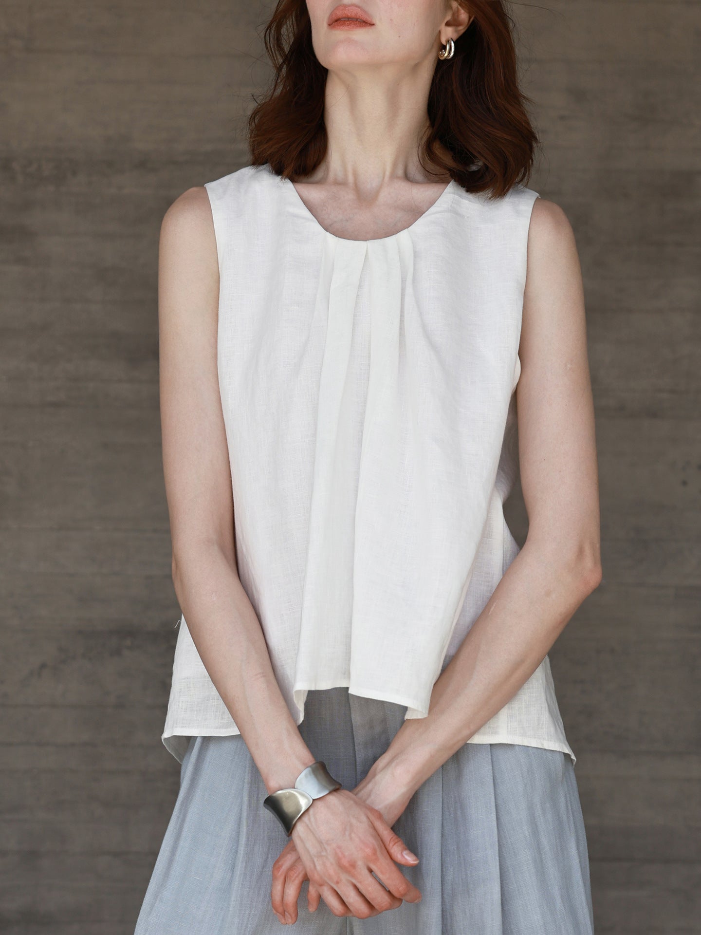Women's Linen Sleeveless Vest