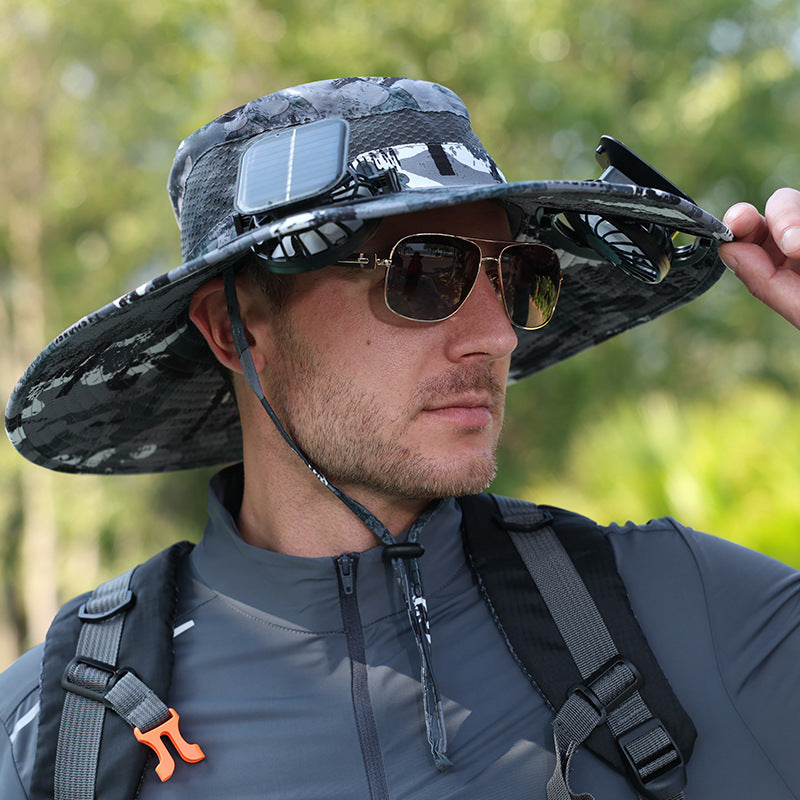 Solar Fan Hat — Stay Cool Anywhere, Powered by the Sun