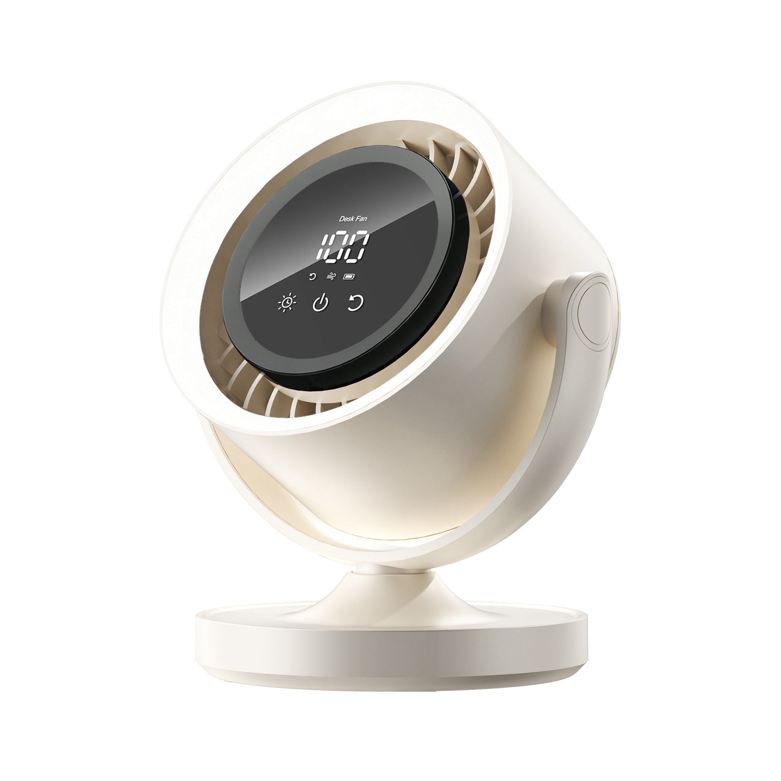 clip-on desktop fan with night light