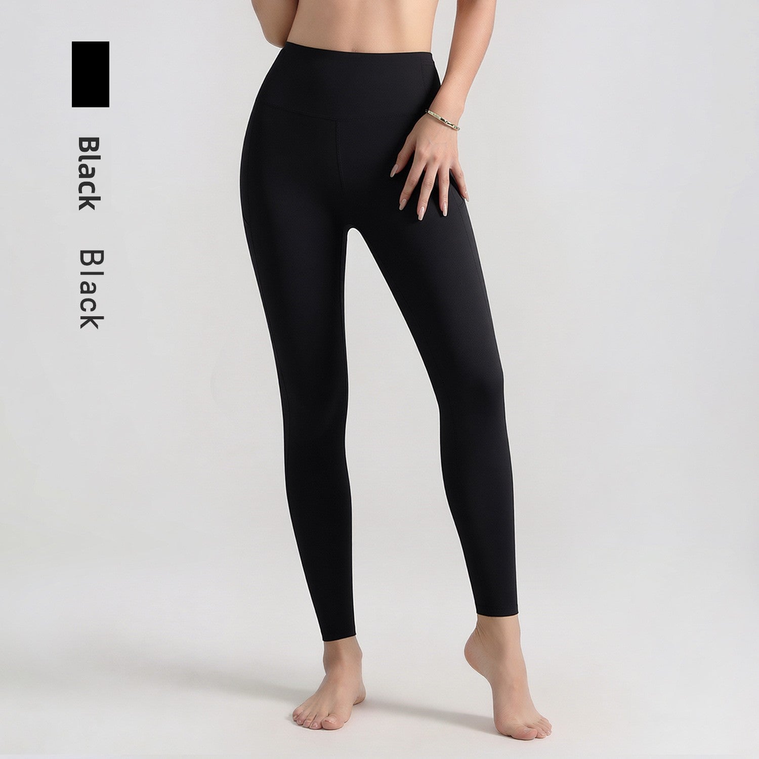 High Waist Yoga Pants with Side Pockets