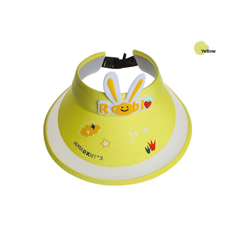 children's sun hat with built-in charging fan