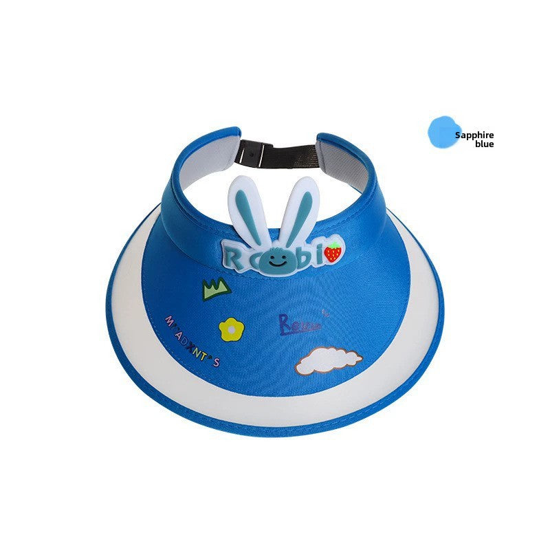 children's sun hat with built-in charging fan