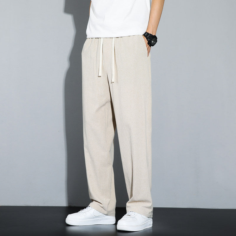 Mens Casual Straight Leg Pants