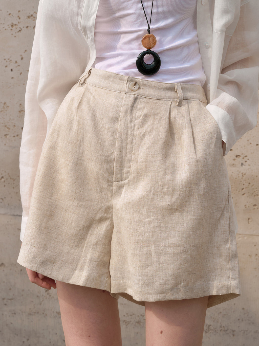 Women's Linen Casual Shorts