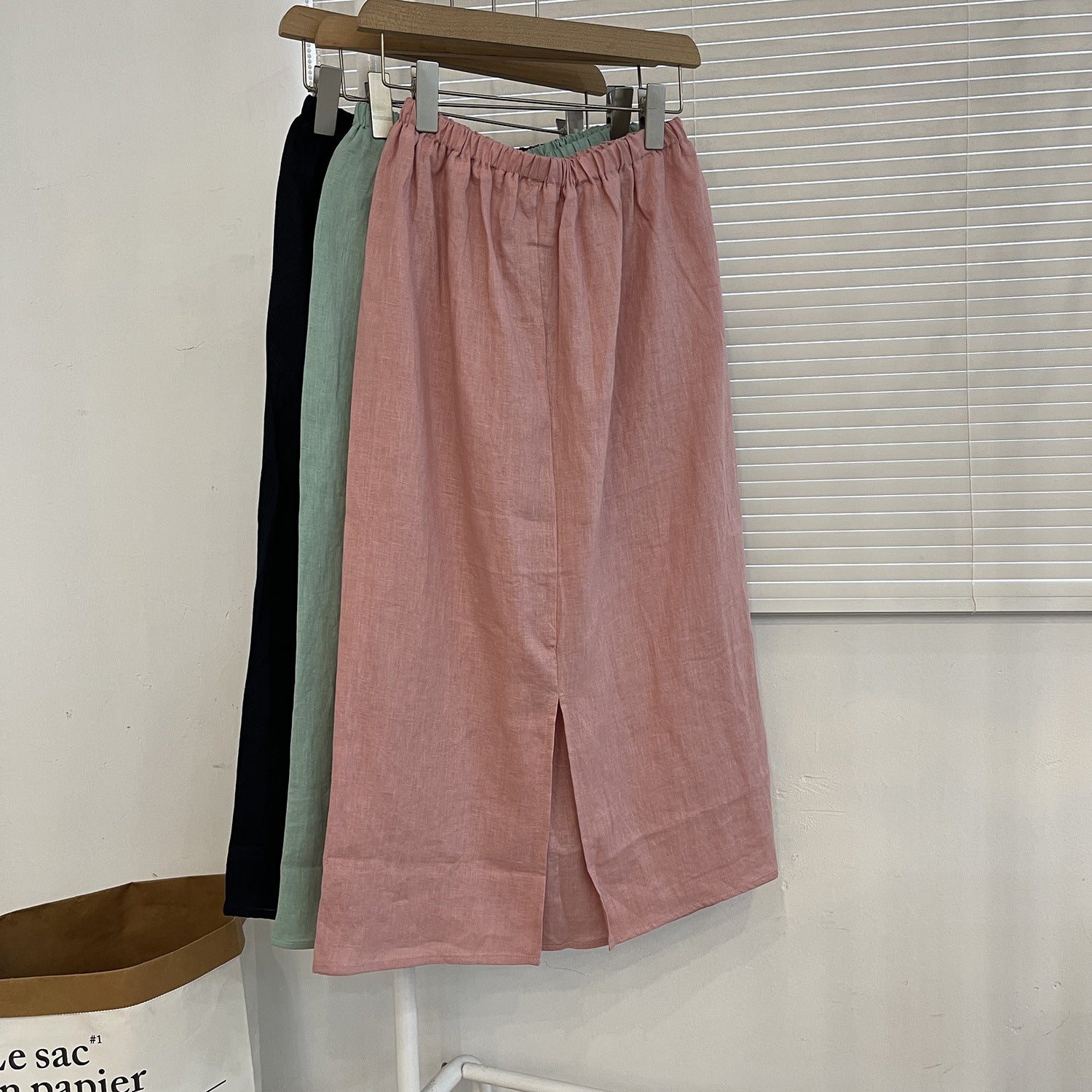 Relaxed Linen Skirt for Women