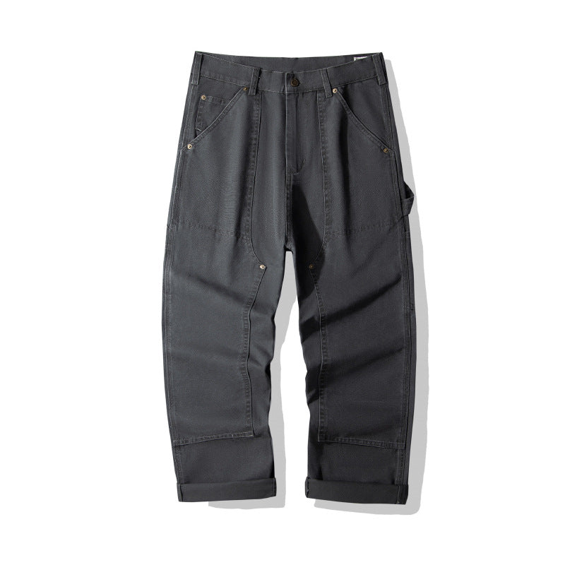 Workwear Canvas Trousers with Reinforced Knees