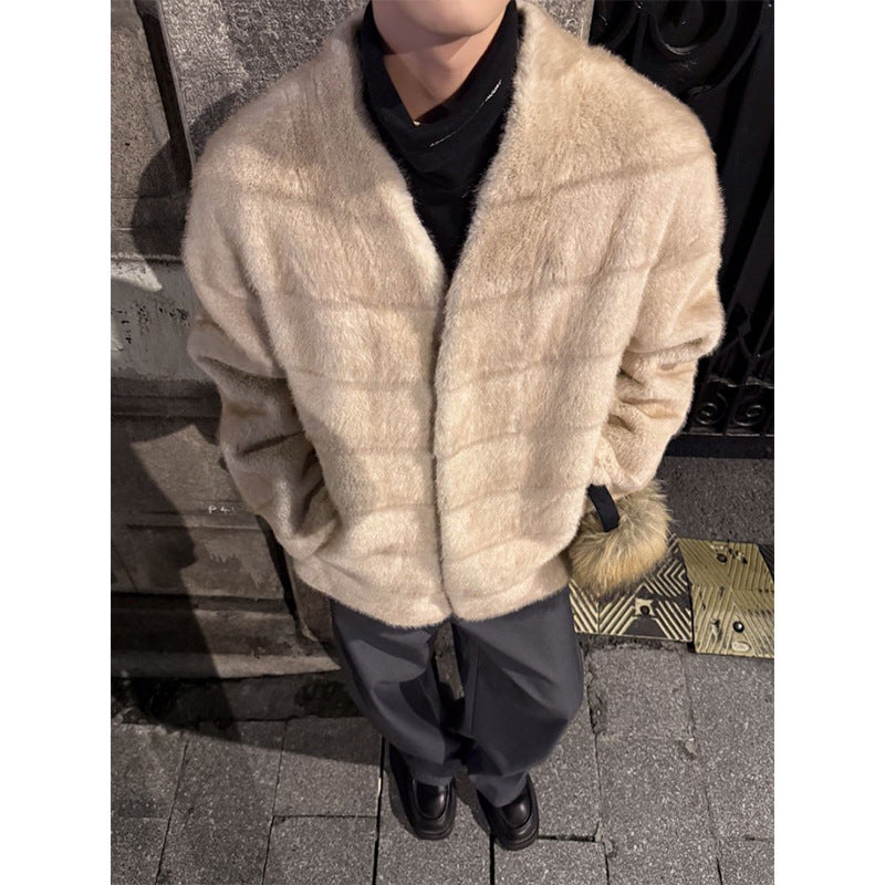 Korean Style Mink Velvet Fur Short Coat